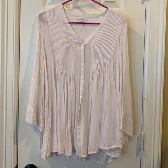 On the Road Light Pink Blouse - Picture 1 of 5
